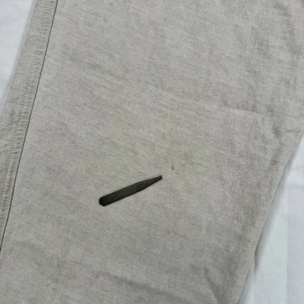 Nautica Men's 34x32 Beige Linen Cotton Pants Flat Front Chinos‎